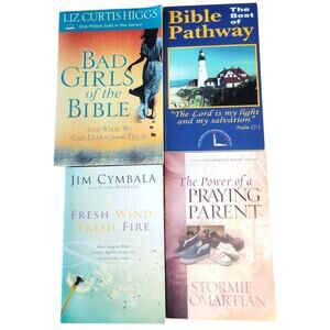 Lot of 4 Christian Books Religious Bible